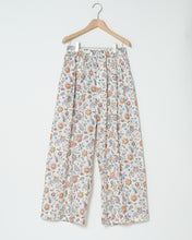 Load image into Gallery viewer, Linen blend Liberty floral paisley baggy pleated pants