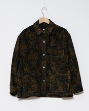 Load image into Gallery viewer, Floral cord shirt jacket