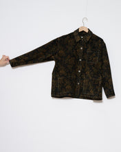 Load image into Gallery viewer, Floral cord shirt jacket