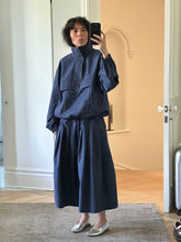 Load image into Gallery viewer, Blue windowpane poplin anorak