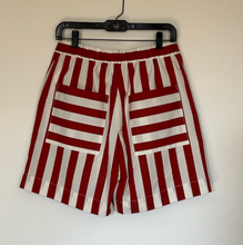 Load image into Gallery viewer, Stripe shorts red stripe