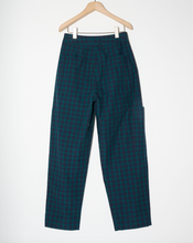 Load image into Gallery viewer, Plaid poplin cargo trousers