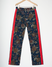 Load image into Gallery viewer, Floral paisley cord tuxedo trousers