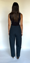 Load image into Gallery viewer, Plaid poplin cargo trousers