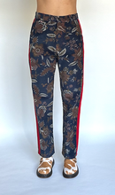 Load image into Gallery viewer, Floral paisley cord tuxedo trousers