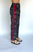Load image into Gallery viewer, Floral paisley cord tuxedo trousers