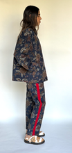 Load image into Gallery viewer, Floral paisley cord tuxedo trousers