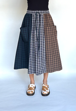 Load image into Gallery viewer, Plaid poplins skirt