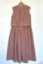 Load image into Gallery viewer, gingham cropped vest top