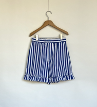 Load image into Gallery viewer, stripe ruffle shorts