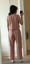 Load image into Gallery viewer, gingham cropped vest top