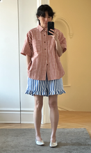 Load image into Gallery viewer, stripe ruffle shorts