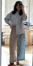 Load image into Gallery viewer, Half half wide leg pants