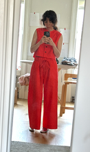 Load image into Gallery viewer, oxford cotton cropped vest top
