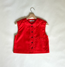Load image into Gallery viewer, oxford cotton cropped vest top