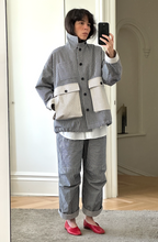 Load image into Gallery viewer, Stripe multi pocket jacket