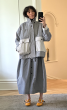 Load image into Gallery viewer, Stripe multi pocket jacket