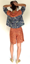 Load image into Gallery viewer, Liberty orange floral bermudas