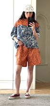 Load image into Gallery viewer, Liberty orange floral bermudas