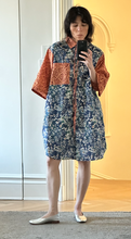 Load image into Gallery viewer, Floral combo shirtdress