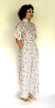 Load image into Gallery viewer, Linen blend Liberty floral paisley baggy pleated pants