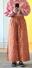 Load image into Gallery viewer, Liberty orange floral wide leg pants