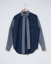 Load image into Gallery viewer, Check combo shirt with tie
