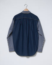 Load image into Gallery viewer, Check combo shirt with tie
