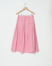 Load image into Gallery viewer, Gingham pleated skirt
