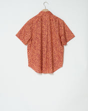 Load image into Gallery viewer, Liberty orange floral short sleeve shirt
