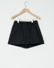Load image into Gallery viewer, Black poplin shorts
