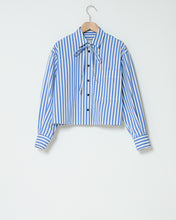 Load image into Gallery viewer, Stripe cropped shirt
