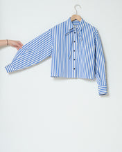 Load image into Gallery viewer, Stripe cropped shirt
