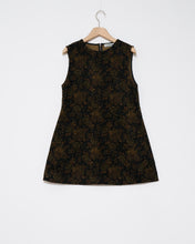 Load image into Gallery viewer, Floral corduroy a-line minidress
