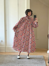 Load image into Gallery viewer, Red floral Liberty smock dress
