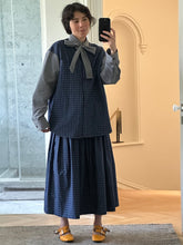 Load image into Gallery viewer, Check combo shirt with tie
