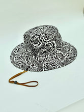 Load image into Gallery viewer, Liberty canvas sun hat - brown floral
