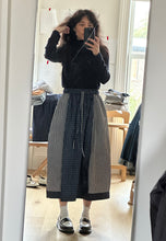 Load image into Gallery viewer, Check combo tulip skirt
