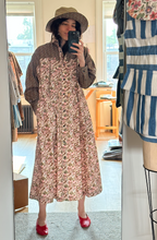 Load image into Gallery viewer, Cotton Floral combo shirtdress
