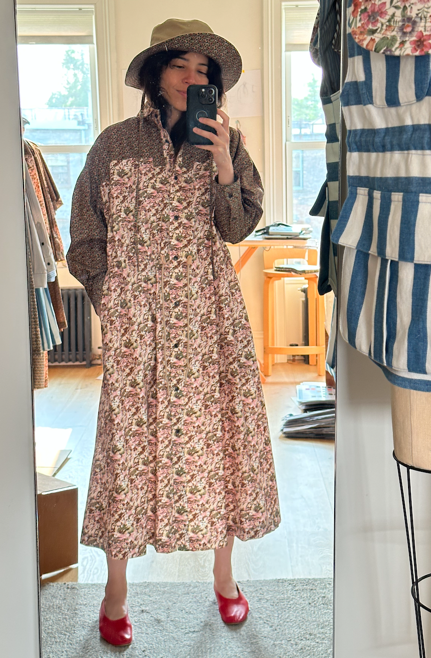 Floral combo shirtdress