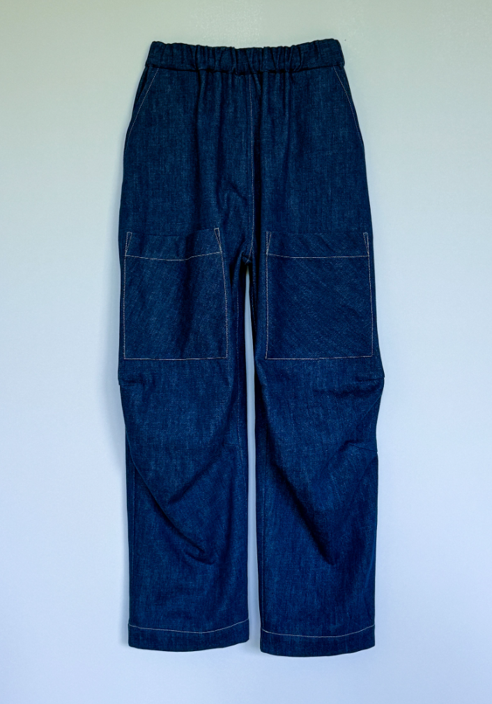 AW23 denim patch pocket pant