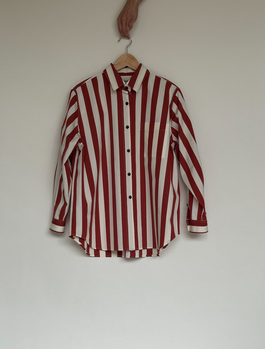 Stripe oversized shirt