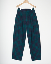 Load image into Gallery viewer, Plaid poplin cargo trousers
