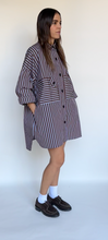 Load image into Gallery viewer, Cotton blend taffeta smock shirtdress
