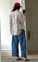 Load image into Gallery viewer, Rose Liberty shirt in pink and red
