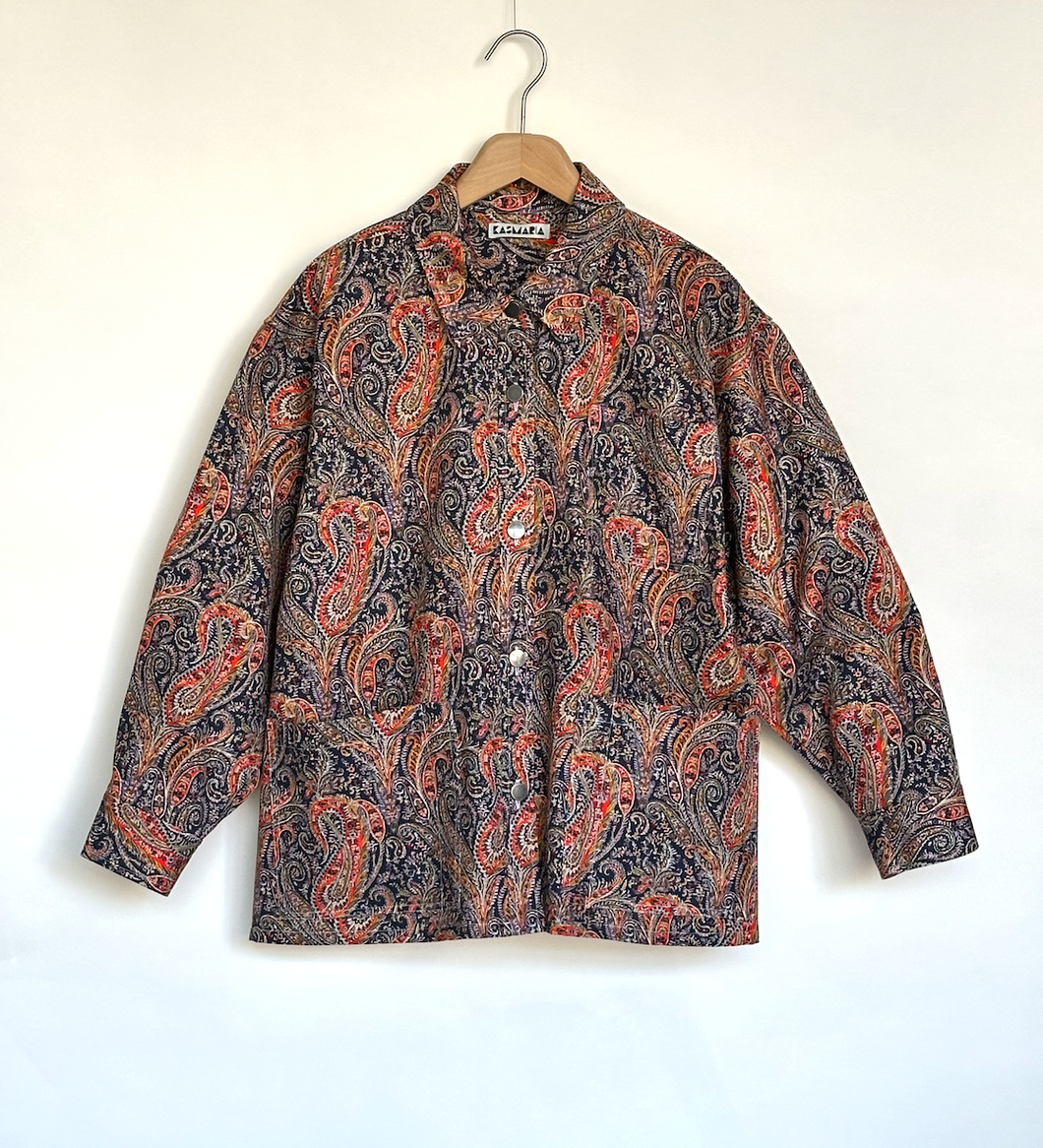 Liberty paisley shirt jacket
