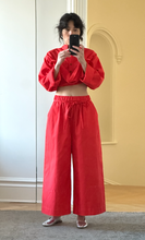 Load image into Gallery viewer, oxford wide leg pants
