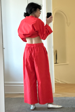 Load image into Gallery viewer, oxford wide leg pants
