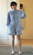 Load image into Gallery viewer, stripe shirt with tie
