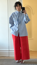 Load image into Gallery viewer, stripe shirt with tie
